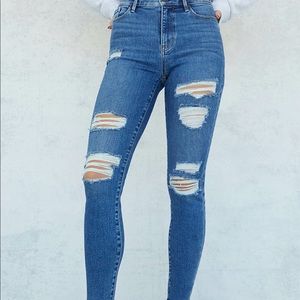 Pacsun Medium Blue super high waisted Jegging